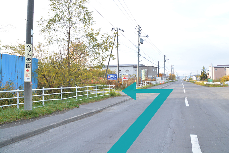 白陵高校前の道路
